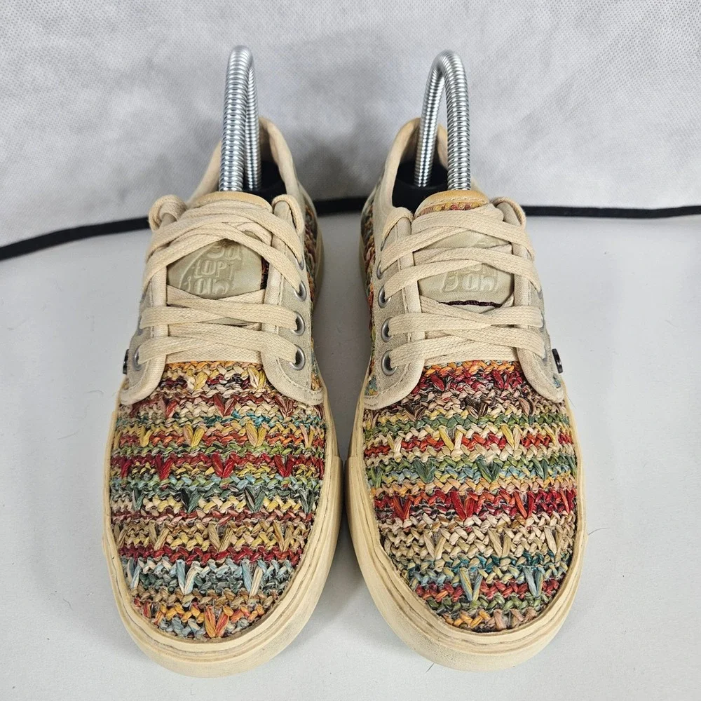 Satorisan Heisei Fantasia Womens Multi Color Woven Low Top Sneakers Size 37‎